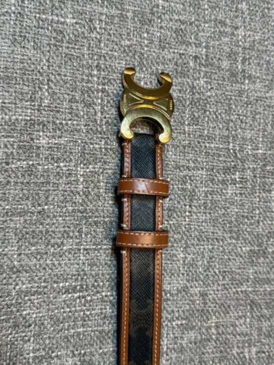 Celine Triomphe Belt 25mm 90cm - New with Box main image 4